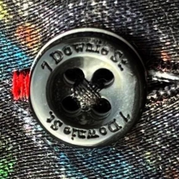 7 Downie St. Men's Large Color Contrast Premium Flip Cuff Button Down Shirt - Picture 8 of 13